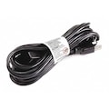 Zoro Select PC Power Cord, 5-15P, IEC C13, 15 ft., Blk, 10A 7678
