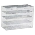 Brady Safety Glasses Holder, 11-3/4in.H, Acrylic GH20D