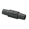 Hubbell Double Connector, 300/400A, Black HBLDFBK