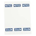 Brady Sign and Label Blanks, Blue/White, Labels/Roll: (6) Tags Per Sheet, (25) Sheets Per Package 12788