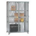 Little Giant Bulk Storage Locker, 61 in W, 33 in D, 78 in H, 2 Shelves, 2 Doors, Steel, Assembled SL2-3060