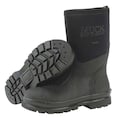 Muck Boot Co Boots, Size 9, 12" Height, Black, Plain, PR CHM-000A/9