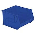 Lewisbins Hang & Stack Storage Bin, Blue, Plastic, 18 in L x 16 1/2 in W x 11 in H, 40 lb Load Capacity PB1816-11 Blue