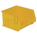 Lewisbins Hang & Stack Storage Bin, Yellow, Plastic, 18 in L x 16 1/2 in W x 11 in H, 40 lb Load Capacity PB1816-11 Yellow