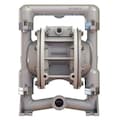 Versa-Matic Double Diaphragm Pump, Stainless steel, Air Operated, PTFE, 46 GPM E1SP5F559C-FP