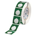 Brady Thermal Transfer Label, Green, Labels/Roll: 250 THTEP169-593-.25GN