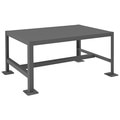 Durham Mfg Fixed Work Table, Steel, 36" W, 24" D MT243618-2K195