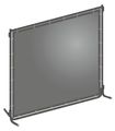 Zoro Select Welding Screen, 4 ft. W, 6 ft., Gray 22RN74