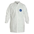 Dupont Disp Lab Coat, Polyethylene, White, XL, PK30 TY216SWHXL003000