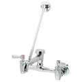 Zurn Rigid Utility Sink Faucet, Chrome Plated, 2 Holes, ADA Compliant Z843M1-XL
