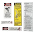 Werner AL Stepladder Safety and Instruction Labels LAS100