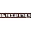 Brady Pipe Marker, Low Pressure Nitrogen 7389-1