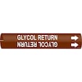 Brady Pipe Marker, Glycol Return, 4201-A 4201-A