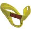 Stren-Flex Synthetic Web Sling, Twisted Eye and Eye, 6 ft L, 2 in W, Nylon, Yellow EET2-902-6