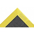 Notrax Black with Yellow Border Grit Drainage Mat 2 ft. 6" W x 8 ft. L, 7/8" 522S3096BY