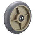 Zoro Select Caster Wheel, TPR, 8 in., 600 lb. P-RCP-080X020/050R
