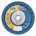 Norton Abrasives Depressed Center Wheels, Type 27, 4 1/2 in Dia, 0.5 in Thick, 5/8"-11 Arbor Hole Size 66254429243