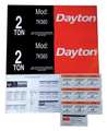 Dayton Jib Crane Label Kit, For Use With 7K560 28CH94