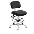 Bevco Fabric Task Chair, 21-1/2" to 31-1/2", Black 8551-EBF