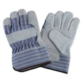Condor Leather Gloves, Split/Double, L, PR 2AH54