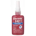 Loctite Threadlocker, LOCTITE 242, Blue, Medium Strength, Liquid, 50 mL Bottle 135355