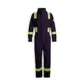 Bulwark Flame Resistant Coverall, Navy Blue, Nomex(R), L CNBTNV LN 42