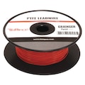 Tempco High temp Lead Wire, 22Ga, Red LDWR-1055