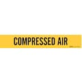 Brady Pipe Marker, Compressed Air, Y, 8 In orGrtr 7058-1HV