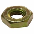 Zoro Select Hex Nut, 1/4"-20, Steel, Grade 8, Zinc Yellow, 7/32 in Ht, 100 PK U04122.025.0001