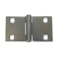 Zoro Select 2 3/4 in W x 1 1/2 in H Bright Stainless Steel Door and Butt Hinge 3HTT1
