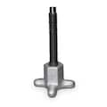 Te-Co Dog Point Hand Knob Screw, 5/16-18 Thread Size, 3.125"L, Cast Aluminum 31032