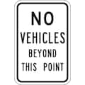 Zing Traffic Sign, 18" Height, 12" Width, Aluminum, Rectangle, English 2238