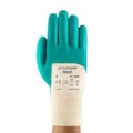 Ansell Nitrile Coated Gloves, 3/4 Dip Coverage, Green, M, PR 47-200
