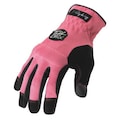 Ironclad Performance Wear Mechanics Gloves, M, Pink, Ribbed Nylon/Spandex TCX-23-M