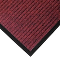 Notrax Entrance Mat, Red/Black, 3 ft. W x 117S0035RB