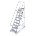 Cotterman 120 in H Steel Rolling Ladder, 9 Steps 1509R2632A3E30B4C1P6