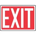 Accuform Emergency Sign, English, 10" W, 7 in H, Vinyl, Red MEXT562VS