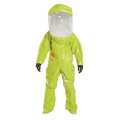 Dupont Encapsulated Suit, Yellow, Tychem(R) 10000, Hook-and-Loop TK587SLYMD000100