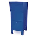 Salsbury Industries Courier Box, Blue, Powder Coated, Free Standing, - 4975BLU