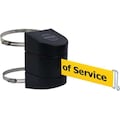 Tensabarrier Belt Barrier, Black, Belt Color Yellow 897-30-C-33-NO-YEX-A