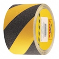Condor Anti-Slip Tape, Black/Yellow, 4inx60ft GRAN13543