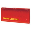 Brady Group Lockout Box, 14 Locks Max, Red GLOBOX