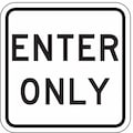 Lyle Enter Sign For Parking Lots, 18 in H, 18 in W, Aluminum, Square, English, LR7-67-18HA LR7-67-18HA