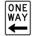 Lyle One Way Traffic Sign, 24 in H, 18 in W, Aluminum, Vertical Rectangle, English, R6-2L-18DA R6-2L-18DA
