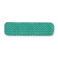 Rubbermaid Commercial 36 in L Dust Mop, Hook-and-Loop Connection, Pad End, Green, Microfiber, FGQ43600GR00 FGQ43600GR00