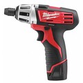 Milwaukee Tool Screwdriver, 12V, 1/4 In Hex 2401-259