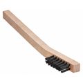 Tanis Brush Brush, Welders Scratch, Wood Handle, Nylon, 6-1/4 in L Handle, 1-1/2 in L Brush, Hardwood 00028