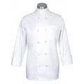 Fame Fabrics Chef Coat, Comfort, White, MD 83414