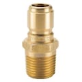 Parker Hydraulic Quick Connect Hose Coupling, Brass Body, Sleeve Lock, 1/2"-14 Thread Size, ST Series BST-N4M