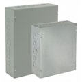 Nvent Hoffman Carbon Steel Enclosure, 10 in H, 10 in W, 4 in D, 1, Screw On ASE10X10X4NK